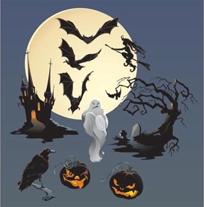 Free vector Halloween Scary elementos
