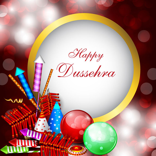 Free Vector Happy Dussehra Festival Wallpaper Gifts Background