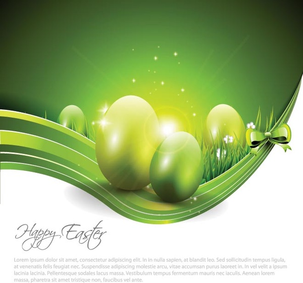 Free Vector Happy Easter Abstract Poster Background