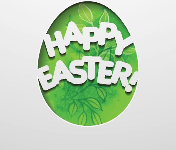 free vector felice Pasqua tipografia all'interno del guscio d'uovo