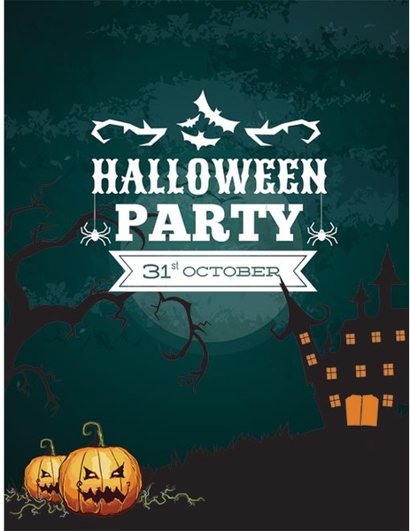libera vettore felice halloweenst ottobre vendita poster