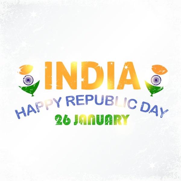 Free vector bandera india globo con Glowing tipografia antecedentes