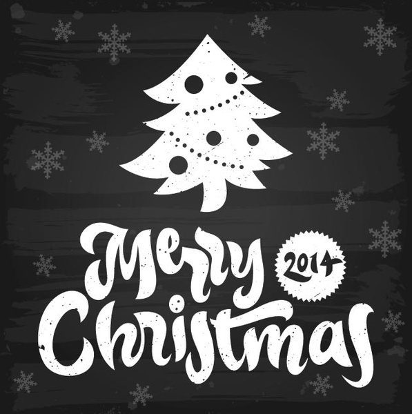livre vector feliz Natal convite preto e branco cartão modelo