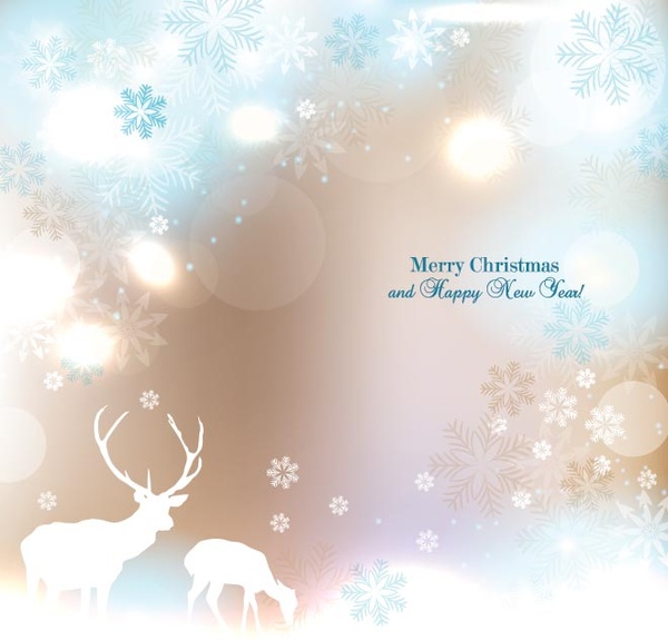 Free Vector Merry Christmas Starflake Pattern Background