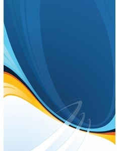 vecteur libre de bleu et orange courbé dans la conception de modèle d’entreprise