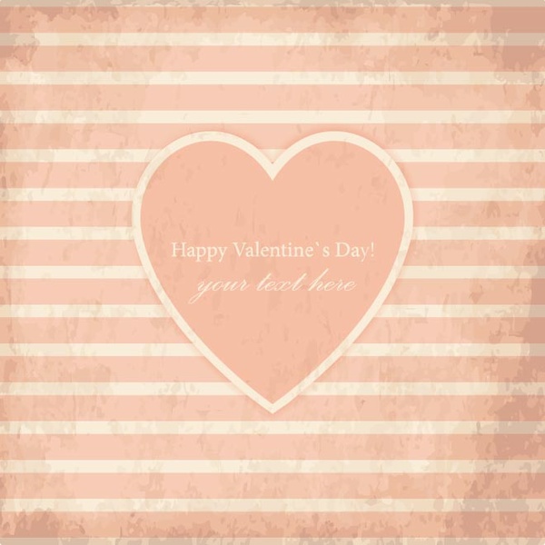 Free Vector Paper Cutting Heart On Vintage Grunge Background