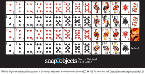 vektor gratis bermain kartu deck