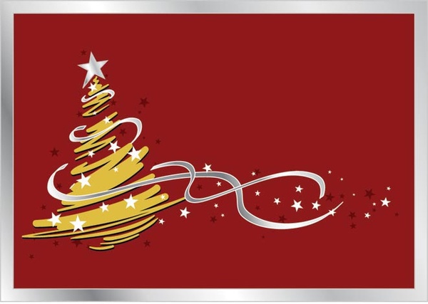 vetor livre estilizada de papel de parede árvore de Natal de linhas