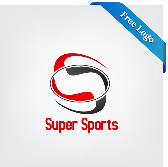 vektor gratis super olahraga logo