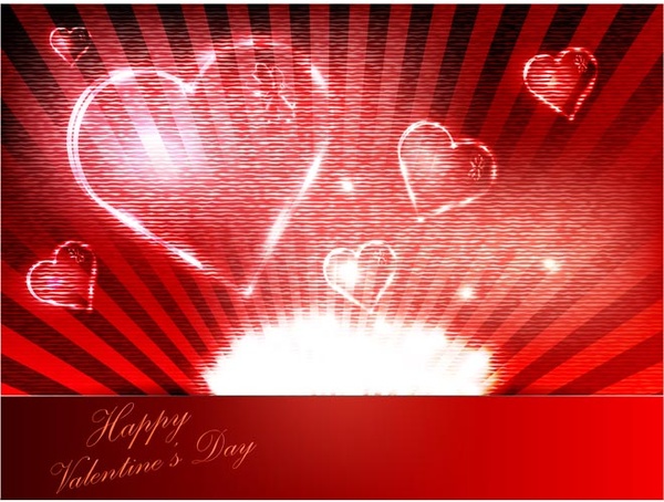 Free Vector Valentine8217s Day Red Grunge Background Greeting Card