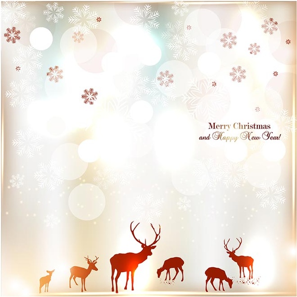 無料ベクトル ヴィンテージ エレガントなメリー クリスマス招待状カード