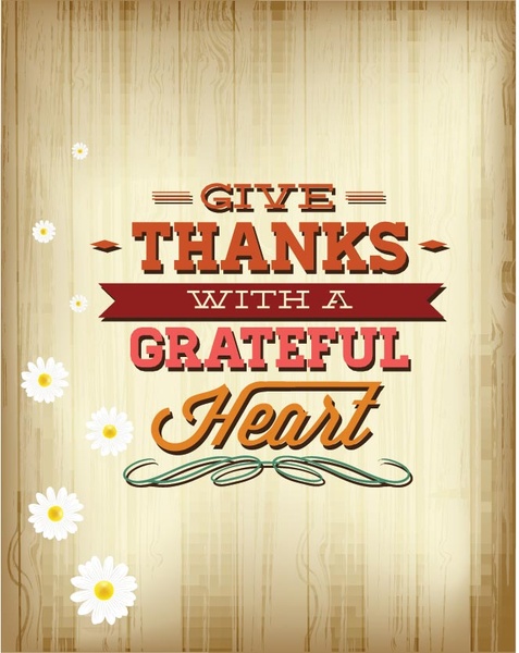 Бесплатные Векторные винтажные счастливый день благодарения плакат
