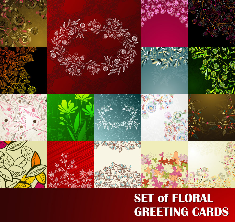 Free Vector With Flowers Lacy Background
