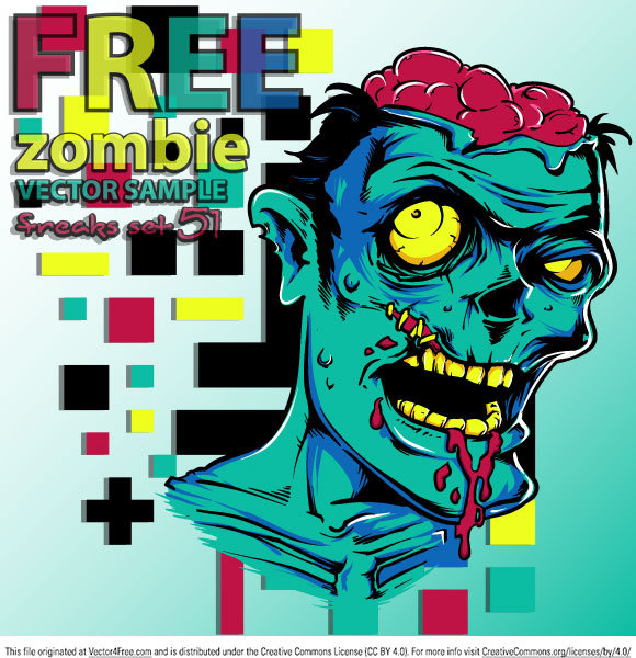 zombie vektor gratis