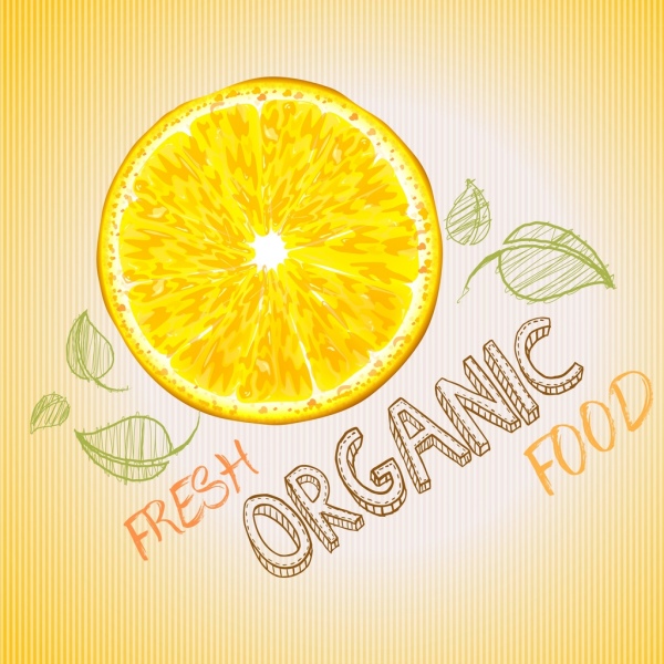 frische Lebensmittel Hintergrund handgezeichneten Entwurf Zitrone-Symbol