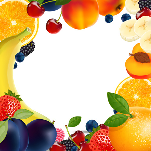 vetor de frutas frescas