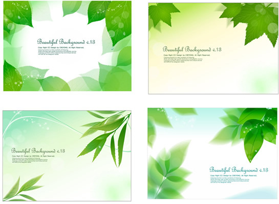 frische grüne Hintergrund-Design-Elemente