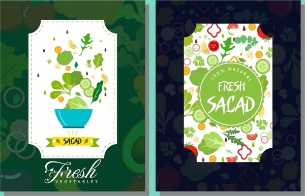 Légumes frais étiquettes isolement multicolore symbole décor