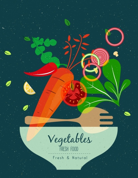 verduras frescas de fondo colorido diseño plano transparente