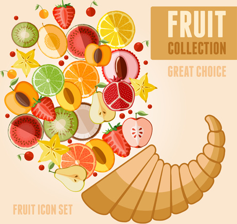 фрукты плаката дизайн векторной графики