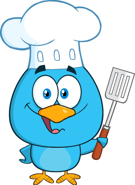 pássaro azul engraçada dos desenhos animados vector conjunto