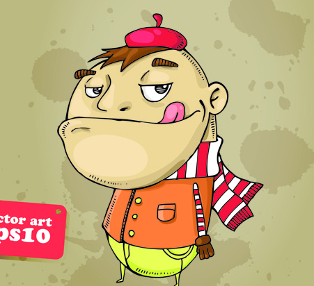 Funny Cartoon Characters Vector-vector Cartoon-free Vector Free Download