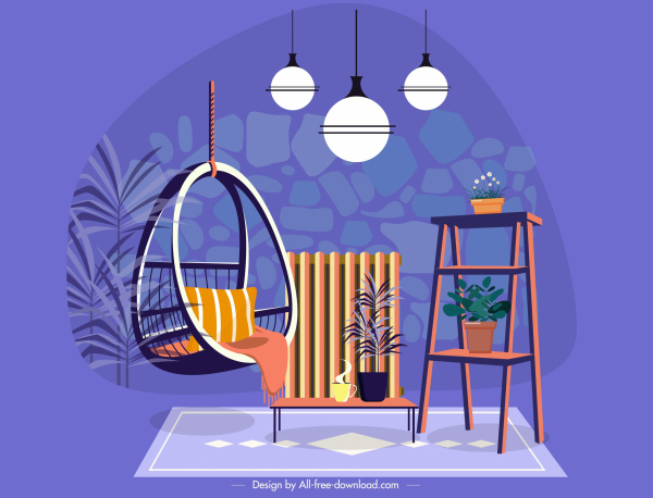 đồ nội thất mẫu swing ghế đèn bàn kệ trang trí