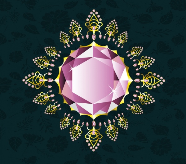 ícone de losango espumantes brilhantes de gemstone fundo