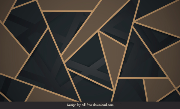 latar belakang geometris dekor segitiga datar abstrak modern