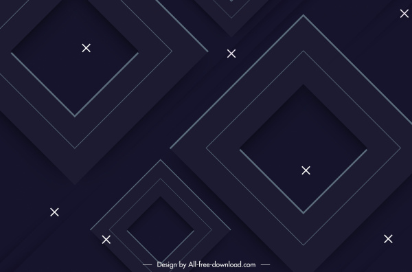 геометрический фон современный эскиз темных квадратов