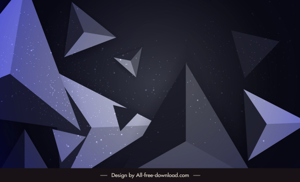 décor géométrique de pyramide 3d dynamique dynamique de modèle