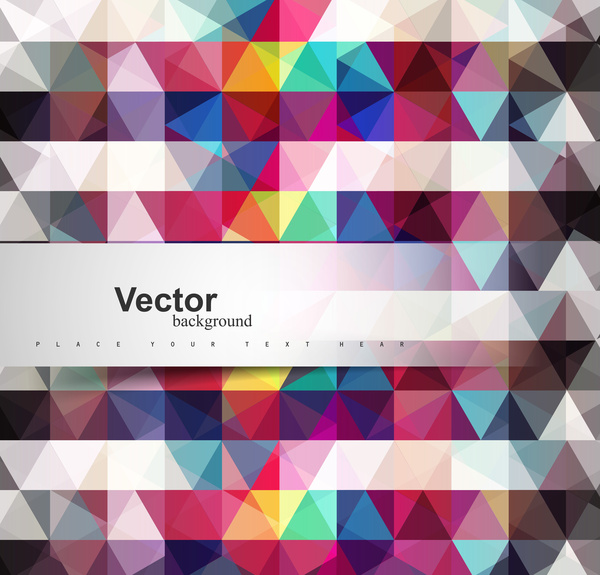 geométrica colorido transparente textura diseño vectorial de fondo