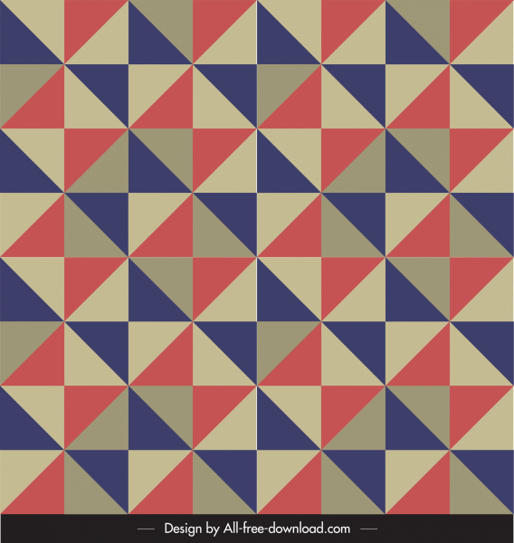 modello geometrico colorato arredamento illusione piatta