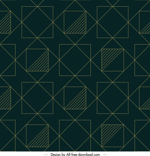 motif géométrique carrés plats lignes disposition conception symétrique