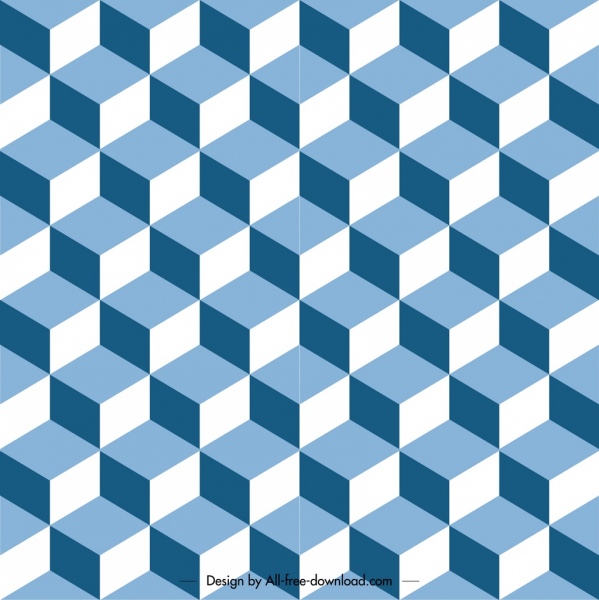 diseño simétrico del engaño de plantilla patrón geométrico