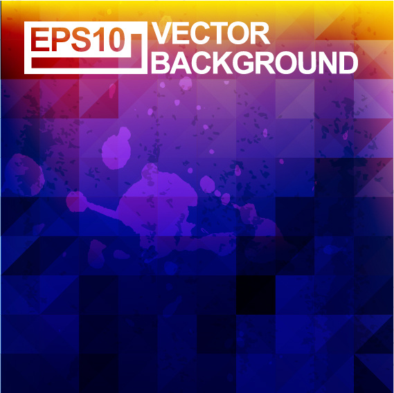 Geometric Shapes Blurs Background Vector