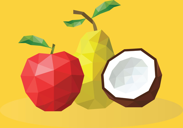 fruite-mencintai gaya geometri