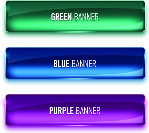 vidro texturizado cor banners gráficos vetoriais