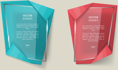 vidro com vetor de bandeiras de negócios de origami