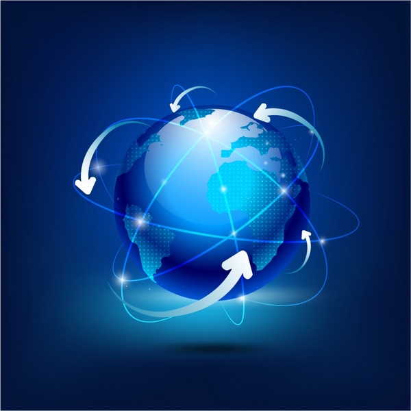 conceito de rede de conexões globo