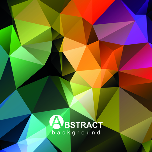 Gloss Geometric Polygonal Vector Background Art