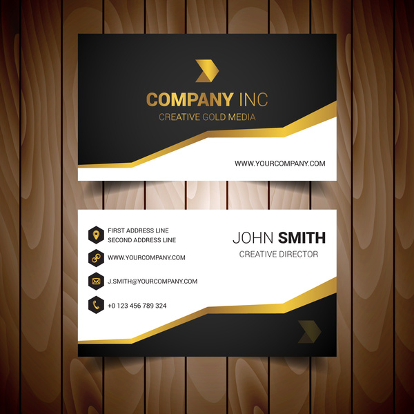 Gold nachtigallenböden corporate Business card