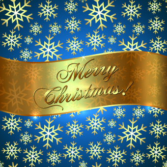 Golden Christmas Background And Golden Snowflake Vector
