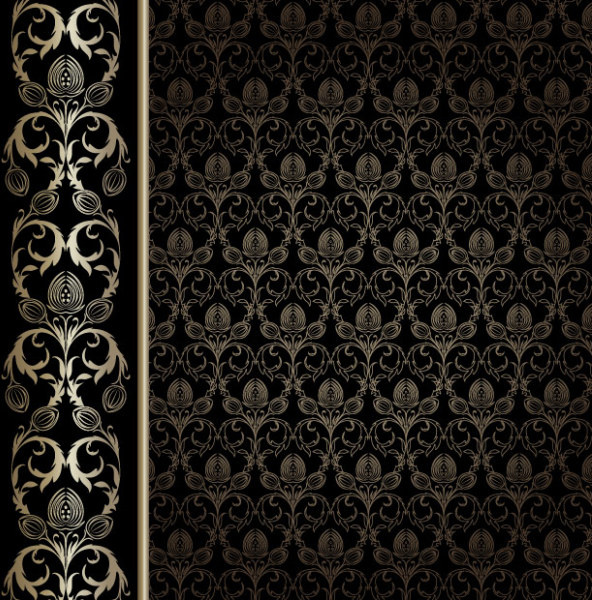 Gorgeous Decorative Pattern Wallpaper Background Vector Graphic