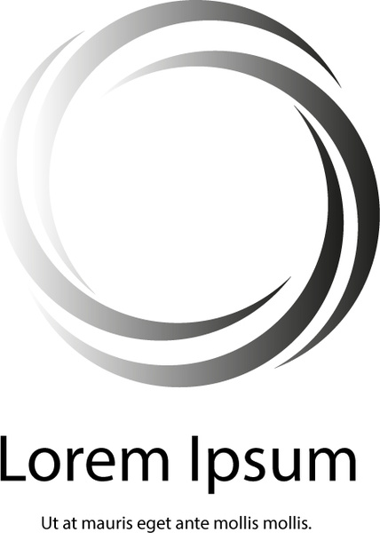 gradien lingkaran logo ikon