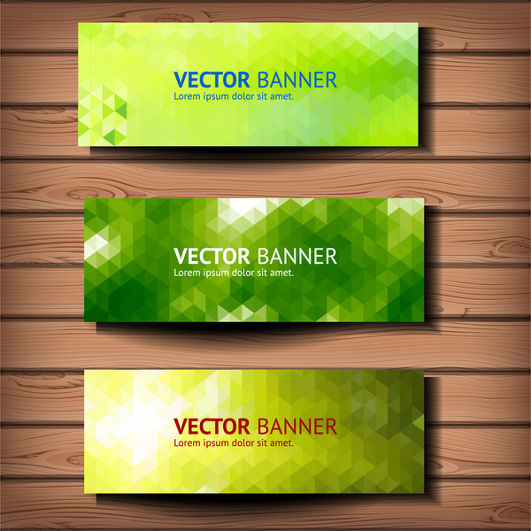 grüne abstrakte banner