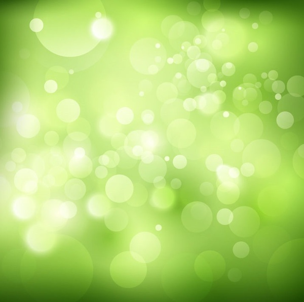 grüne Bokeh Vektor Illustration Hintergrund