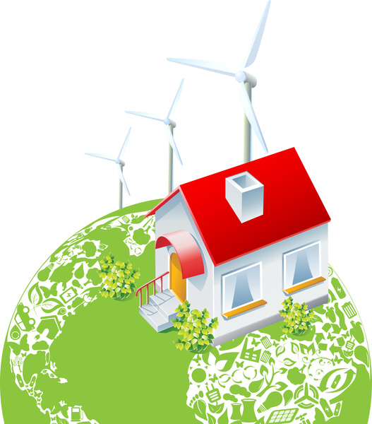 Green Eco Energy Earth Konzept