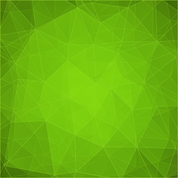 緑の幾何学的図形の背景のベクトル