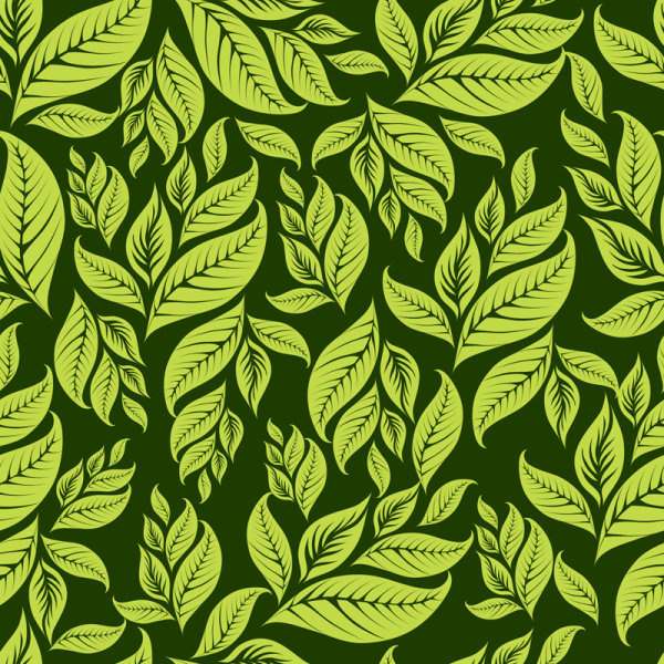 daun hijau latar belakang vektor